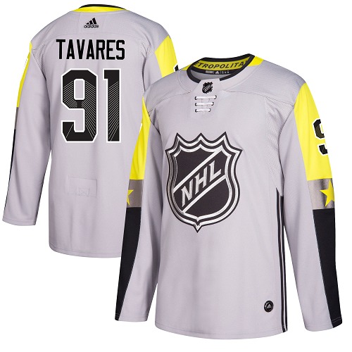 Adidas Men NEW York Islanders #91 John Tavares Gray 2018 All-Star NHL Jersey->new york islanders->NHL Jersey